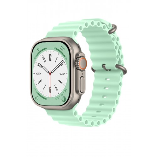 Newface Apple Watch 41mm Ocean Kordon - Açık Yeşil Newface Apple Watch 41mm Ocean Kordon - Açık Yeşil