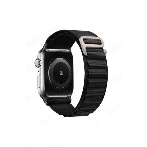 Newface Apple Watch 38mm Mountain Kordon - Siyah Newface Apple Watch 38mm Mountain Kordon - Siyah