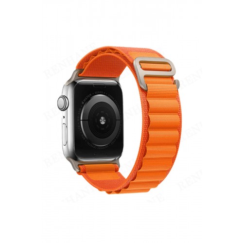 Newface Apple Watch 38mm Mountain Kordon - Turuncu Newface Apple Watch 38mm Mountain Kordon - Turuncu