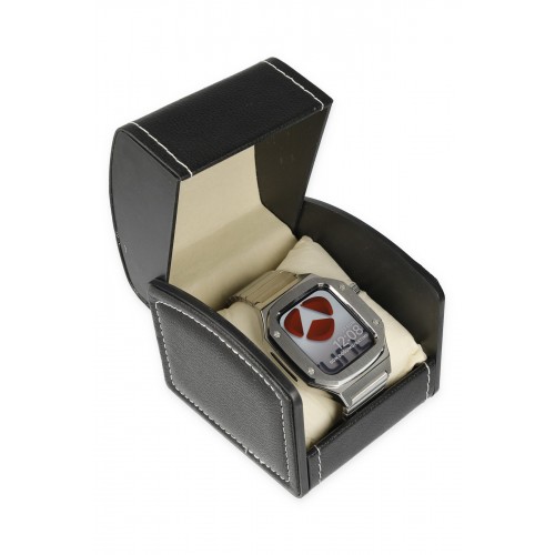 Newface Apple Watch 44mm KR409 Metal Kordon - Gümüş Newface Apple Watch 44mm KR409 Metal Kordon - Gümüş
