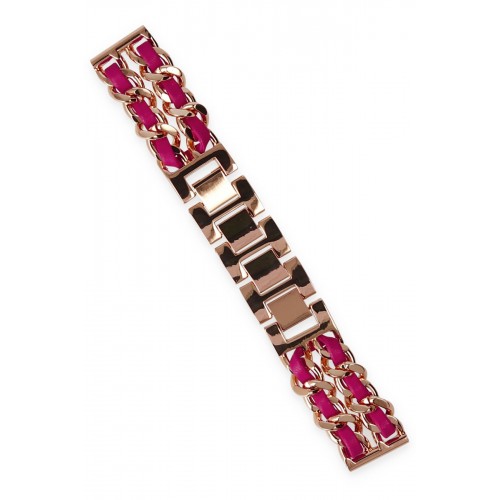 Newface Watch 20mm KR406 Metal Bakla Kordon - Pembe Newface Watch 20mm KR406 Metal Bakla Kordon - Pembe
