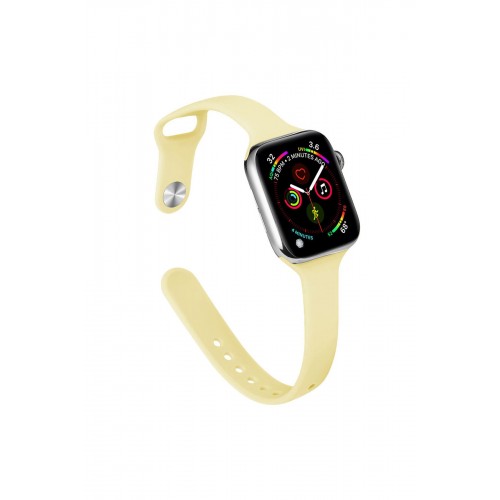 Newface Apple Watch 38mm Klasik Kordon - Sarı Newface Apple Watch 38mm Klasik Kordon - Sarı