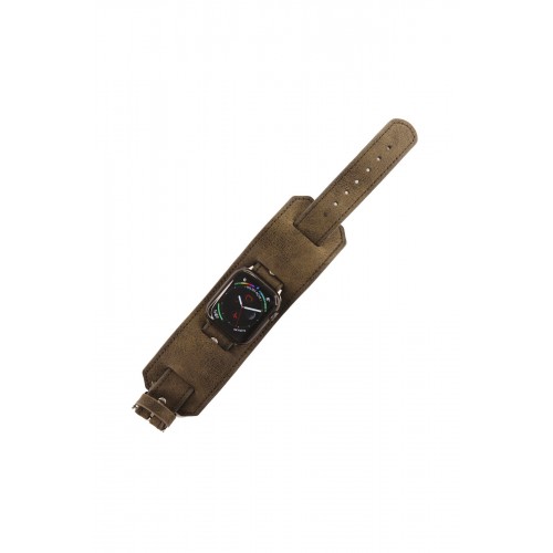 Newface Apple Watch 42mm NL17 Deri Kordon - Kahverengi Newface Apple Watch 42mm NL17 Deri Kordon - Kahverengi