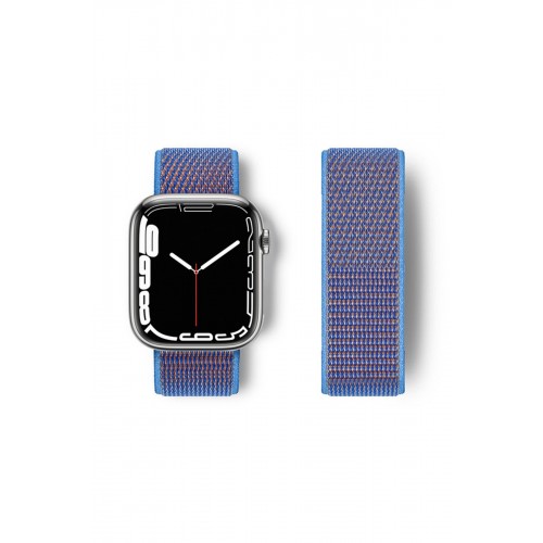Newface Apple Watch Ultra 49mm Hasırlı Cırtcırtlı Kordon - Mor Newface Apple Watch Ultra 49mm Hasırlı Cırtcırtlı Kordon - Mor