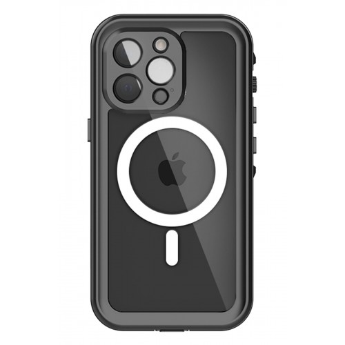 Newface iPhone 13 Pro Kılıf Red Pepper Magneticsafe Su Geçirmez Kılıf - Siyah-Gri Newface iPhone 13 Pro Kılıf Red Pepper Magneticsafe Su Geçirmez Kılıf - Siyah-Gri