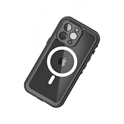 Newface iPhone 13 Pro Kılıf Red Pepper Magneticsafe Su Geçirmez Kılıf - Siyah-Gri Newface iPhone 13 Pro Kılıf Red Pepper Magneticsafe Su Geçirmez Kılıf - Siyah-Gri