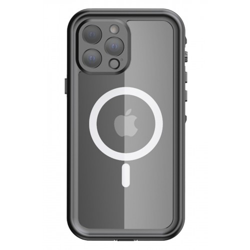 Newface iPhone 13 Pro Max Kılıf Red Pepper Magneticsafe Su Geçirmez Kılıf - Siyah-Gri Newface iPhone 13 Pro Max Kılıf Red Pepper Magneticsafe Su Geçirmez Kılıf - Siyah-Gri
