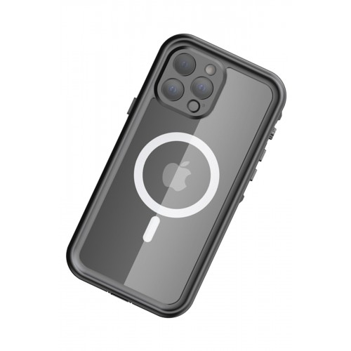 Newface iPhone 13 Pro Max Kılıf Red Pepper Magneticsafe Su Geçirmez Kılıf - Siyah-Gri Newface iPhone 13 Pro Max Kılıf Red Pepper Magneticsafe Su Geçirmez Kılıf - Siyah-Gri