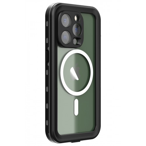 Newface iPhone 14 Pro Kılıf Red Pepper Magneticsafe Su Geçirmez Kılıf - Siyah-Gri Newface iPhone 14 Pro Kılıf Red Pepper Magneticsafe Su Geçirmez Kılıf - Siyah-Gri