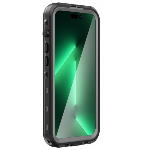 Newface iPhone 14 Pro Kılıf Red Pepper Magneticsafe Su Geçirmez Kılıf - Siyah-Gri Newface iPhone 14 Pro Kılıf Red Pepper Magneticsafe Su Geçirmez Kılıf - Siyah-Gri