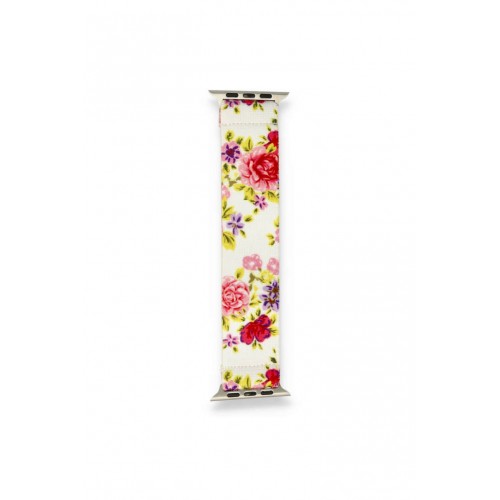 Newface Apple Watch 42mm Desenli Lastikli Kordon - Desen 14 Newface Apple Watch 42mm Desenli Lastikli Kordon - Desen 14