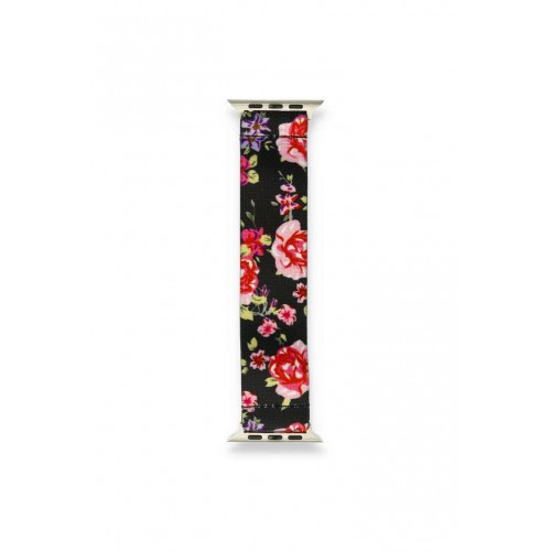 Newface Apple Watch 44mm Desenli Lastikli Kordon - Desen 4 Newface Apple Watch 44mm Desenli Lastikli Kordon - Desen 4