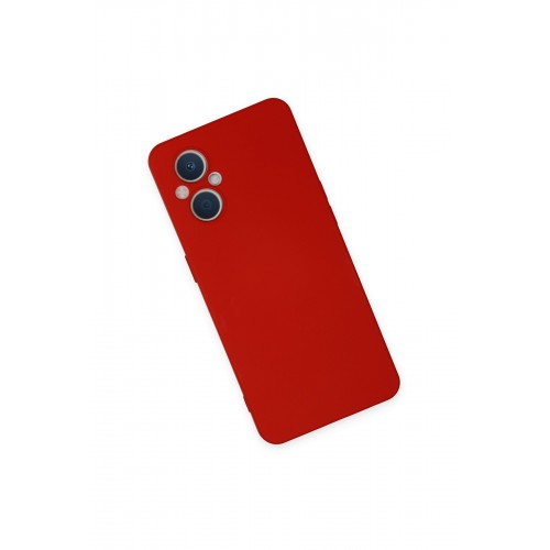 Newface Oppo Reno 8 Lite Kılıf Nano içi Kadife Silikon - Kırmızı Newface Oppo Reno 8 Lite Kılıf Nano içi Kadife Silikon - Kırmızı