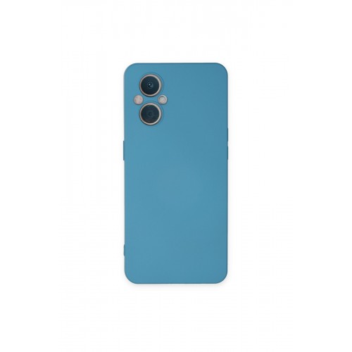 Newface Oppo Reno 8 Lite Kılıf Nano içi Kadife Silikon - Mavi Newface Oppo Reno 8 Lite Kılıf Nano içi Kadife Silikon - Mavi