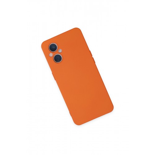 Newface Oppo Reno 8 Lite Kılıf Nano içi Kadife Silikon - Turuncu Newface Oppo Reno 8 Lite Kılıf Nano içi Kadife Silikon - Turuncu