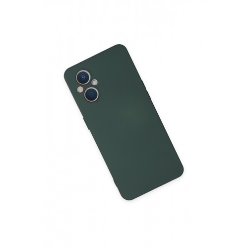 Newface Oppo Reno 8 Lite Kılıf Nano içi Kadife Silikon - Koyu Yeşil Newface Oppo Reno 8 Lite Kılıf Nano içi Kadife Silikon - Koyu Yeşil