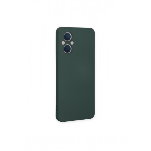 Newface Oppo Reno 8 Lite Kılıf Nano içi Kadife Silikon - Koyu Yeşil Newface Oppo Reno 8 Lite Kılıf Nano içi Kadife Silikon - Koyu Yeşil