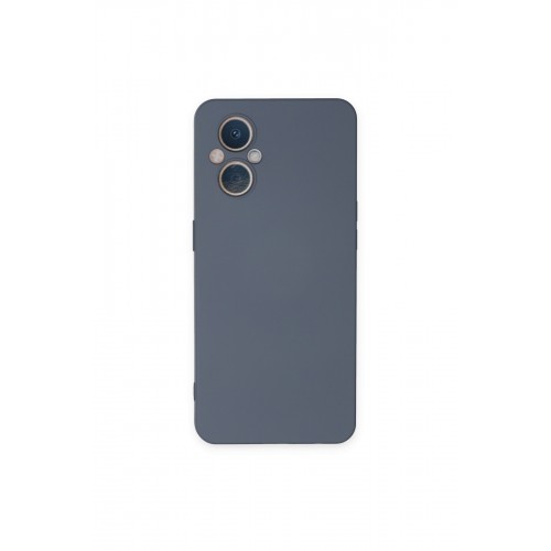 Newface Oppo Reno 8 Lite Kılıf Nano içi Kadife Silikon - Gri Newface Oppo Reno 8 Lite Kılıf Nano içi Kadife Silikon - Gri