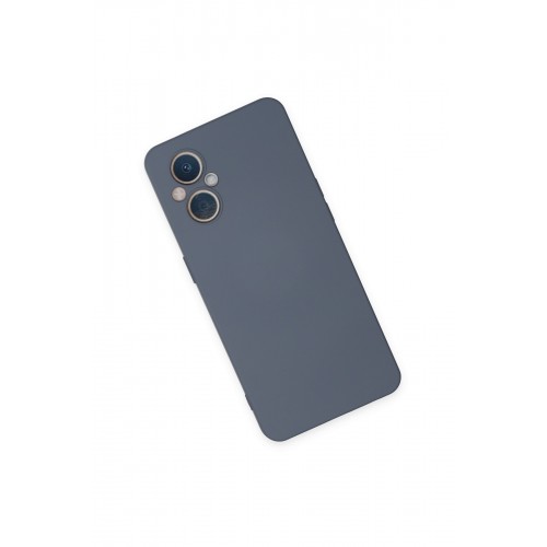 Newface Oppo Reno 8 Lite Kılıf Nano içi Kadife Silikon - Gri Newface Oppo Reno 8 Lite Kılıf Nano içi Kadife Silikon - Gri