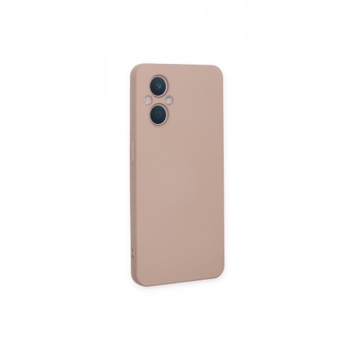 Newface Oppo Reno 8 Lite Kılıf Nano içi Kadife Silikon - Pudra Newface Oppo Reno 8 Lite Kılıf Nano içi Kadife Silikon - Pudra