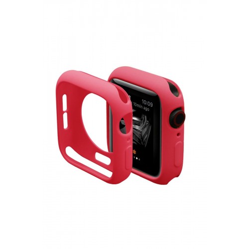 Newface Apple Watch 38mm Silikon Alt Kasa - Kırmızı Newface Apple Watch 38mm Silikon Alt Kasa - Kırmızı