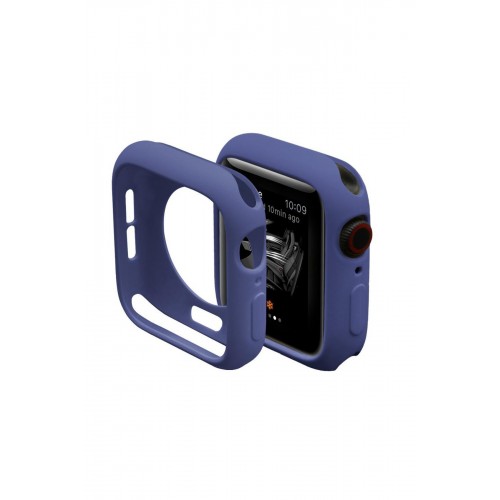 Newface Apple Watch 40mm Silikon Alt Kasa - Mavi Newface Apple Watch 40mm Silikon Alt Kasa - Mavi