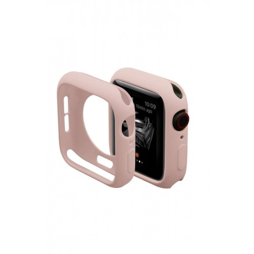Newface Apple Watch 42mm Silikon Alt Kasa - Pudra