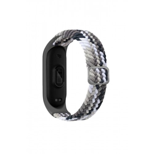 Newface Xiaomi Mi Band 5 Star Kordon - Gri-Siyah Newface Xiaomi Mi Band 5 Star Kordon - Gri-Siyah