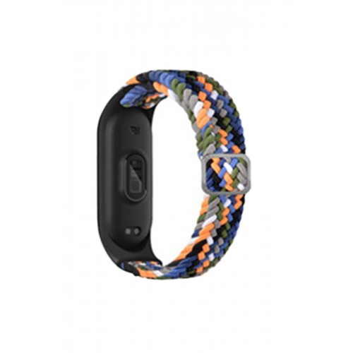 Newface Xiaomi Mi Band 7 Star Kordon - Gri-Turuncu Newface Xiaomi Mi Band 7 Star Kordon - Gri-Turuncu