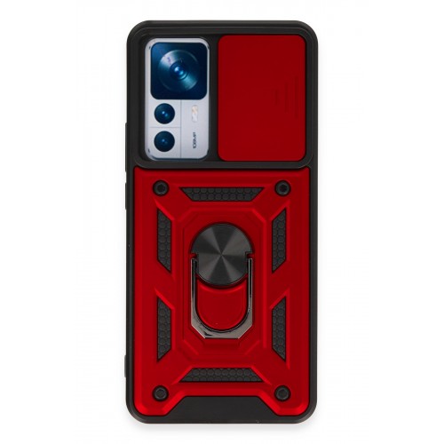 Newface Xiaomi Mi 12T Kılıf Pars Lens Yüzüklü Silikon - Kırmızı Newface Xiaomi Mi 12T Kılıf Pars Lens Yüzüklü Silikon - Kırmızı