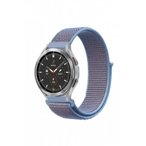 Newface Watch 22mm Hasırlı Cırtcırtlı Kordon - Mavi Newface Watch 22mm Hasırlı Cırtcırtlı Kordon - Mavi