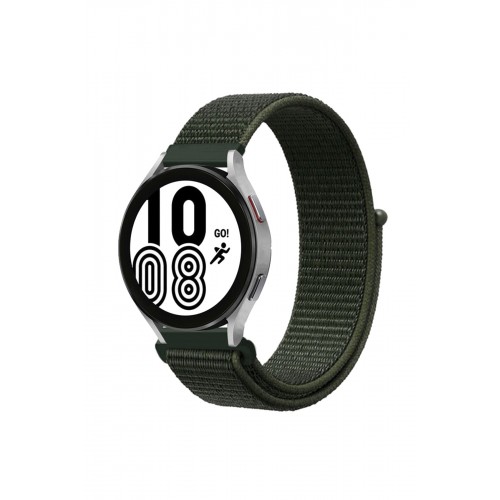 Newface Samsung Galaxy Watch 4 Hasırlı Cırtcırtlı Kordon - Haki Yeşil Newface Samsung Galaxy Watch 4 Hasırlı Cırtcırtlı Kordon - Haki Yeşil