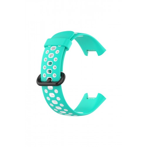 Newface Xiaomi Redmi Watch 2 Spor Delikli Kordon - Turkuaz-Beyaz Newface Xiaomi Redmi Watch 2 Spor Delikli Kordon - Turkuaz-Beyaz