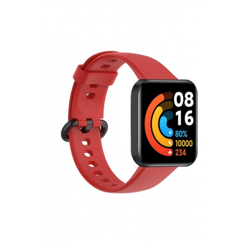 Newface Xiaomi Redmi Watch 2 Klasik Kordon - Kırmızı Newface Xiaomi Redmi Watch 2 Klasik Kordon - Kırmızı