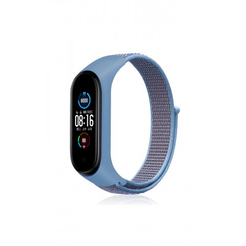 Newface Xiaomi Mi Band 6 Hasırlı Cırtcırtlı Kordon - Sarı-Lacivert Newface Xiaomi Mi Band 6 Hasırlı Cırtcırtlı Kordon - Sarı-Lacivert