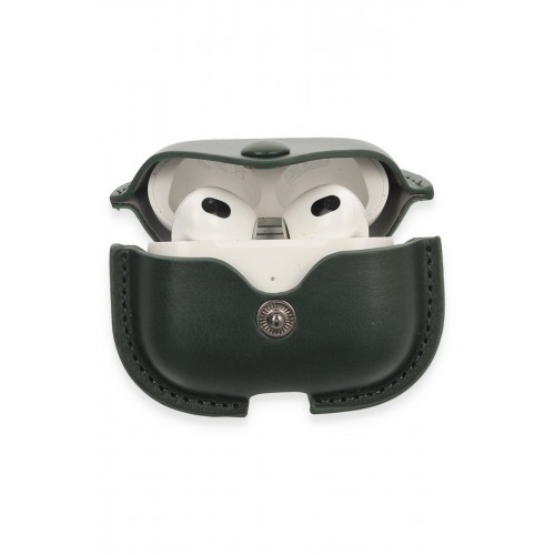 Newface Airpods 3 (3.nesil) Çanta Deri Kılıf - Haki Yeşil Newface Airpods 3 (3.nesil) Çanta Deri Kılıf - Haki Yeşil
