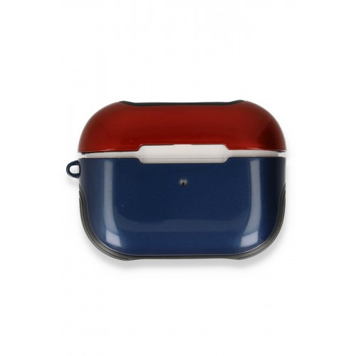 Newface Airpods 3 (3.nesil) 3in1 Kılıf - Lacivert-Kırmızı Newface Airpods 3 (3.nesil) 3in1 Kılıf - Lacivert-Kırmızı