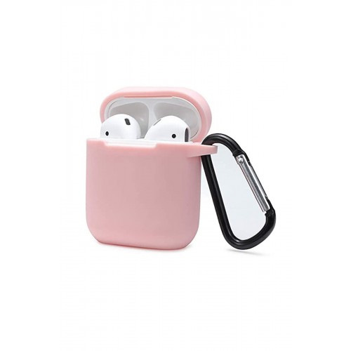 Newface Airpods 2 (2.nesil) Sert Silikon Kılıf - Pudra Newface Airpods 2 (2.nesil) Sert Silikon Kılıf - Pudra