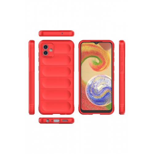 Newface Samsung Galaxy A04E Kılıf Optimum Silikon - Kırmızı Newface Samsung Galaxy A04E Kılıf Optimum Silikon - Kırmızı