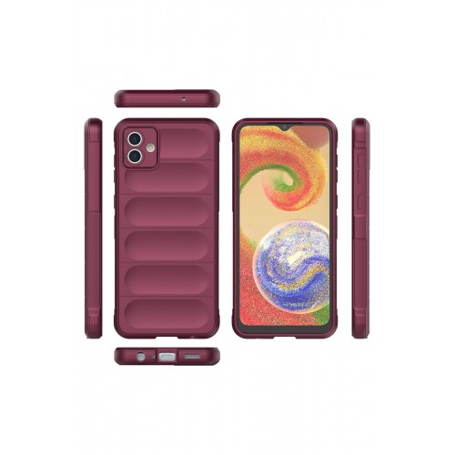 Newface Samsung Galaxy A04E Kılıf Optimum Silikon - Bordo Newface Samsung Galaxy A04E Kılıf Optimum Silikon - Bordo