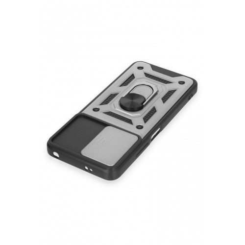 Newface Xiaomi Redmi Note 12 4G Kılıf Pars Lens Yüzüklü Silikon - Gümüş Newface Xiaomi Redmi Note 12 4G Kılıf Pars Lens Yüzüklü Silikon - Gümüş