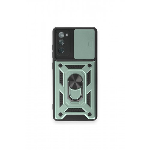 Newface Samsung Galaxy S20 FE Kılıf Pars Lens Yüzüklü Silikon - Yeşil Newface Samsung Galaxy S20 FE Kılıf Pars Lens Yüzüklü Silikon - Yeşil