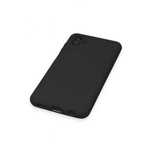 Newface Samsung Galaxy A04E Kılıf Nano içi Kadife Silikon - Siyah Newface Samsung Galaxy A04E Kılıf Nano içi Kadife Silikon - Siyah