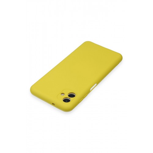 Newface Samsung Galaxy A04E Kılıf Nano içi Kadife Silikon - Sarı Newface Samsung Galaxy A04E Kılıf Nano içi Kadife Silikon - Sarı