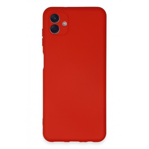 Newface Samsung Galaxy A04E Kılıf Nano içi Kadife Silikon - Kırmızı Newface Samsung Galaxy A04E Kılıf Nano içi Kadife Silikon - Kırmızı