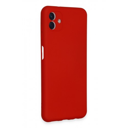 Newface Samsung Galaxy A04E Kılıf Nano içi Kadife Silikon - Kırmızı Newface Samsung Galaxy A04E Kılıf Nano içi Kadife Silikon - Kırmızı