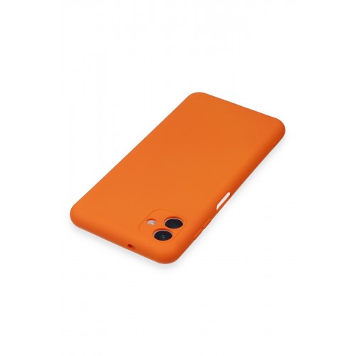 Newface Samsung Galaxy A04E Kılıf Nano içi Kadife Silikon - Turuncu Newface Samsung Galaxy A04E Kılıf Nano içi Kadife Silikon - Turuncu