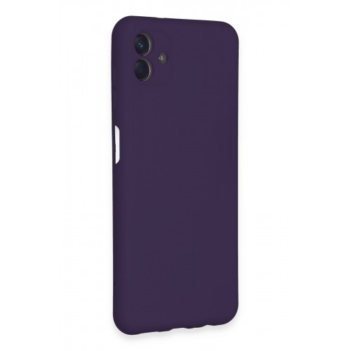 Newface Samsung Galaxy A04E Kılıf Nano içi Kadife Silikon - Mor Newface Samsung Galaxy A04E Kılıf Nano içi Kadife Silikon - Mor