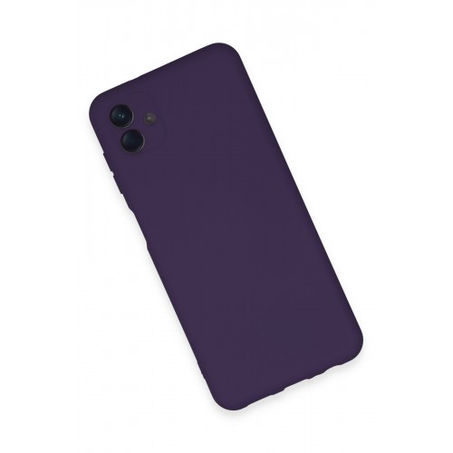 Newface Samsung Galaxy A04E Kılıf Nano içi Kadife Silikon - Mor Newface Samsung Galaxy A04E Kılıf Nano içi Kadife Silikon - Mor