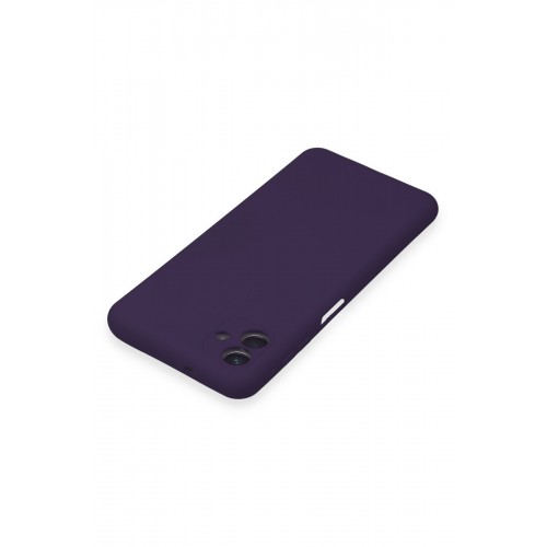 Newface Samsung Galaxy A04E Kılıf Nano içi Kadife Silikon - Mor Newface Samsung Galaxy A04E Kılıf Nano içi Kadife Silikon - Mor
